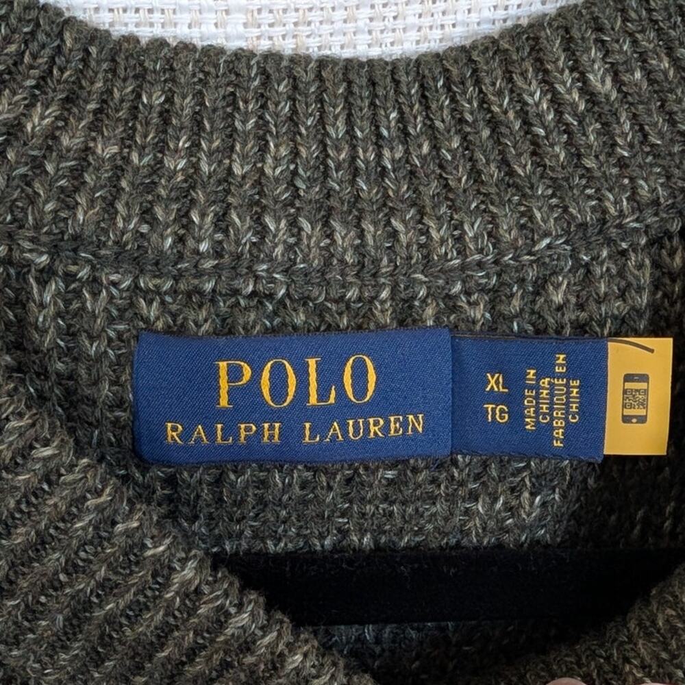Polo Ralph Lauren Rib-Knit Dolman Sleeveless Jumper Vest Womens XL Green Wool - Picture 4 of 13